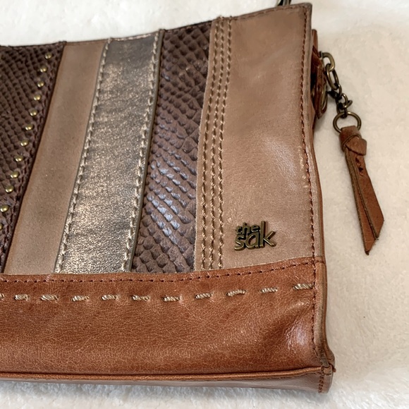 The Sak Indio leather satchel Tabacco Ribbon bag - Picture 3 of 15